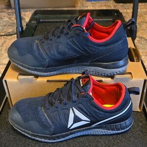 Reebok ZPrint RB4250 Work Shoes ASTM F2413-11 EH Black/Red 10M